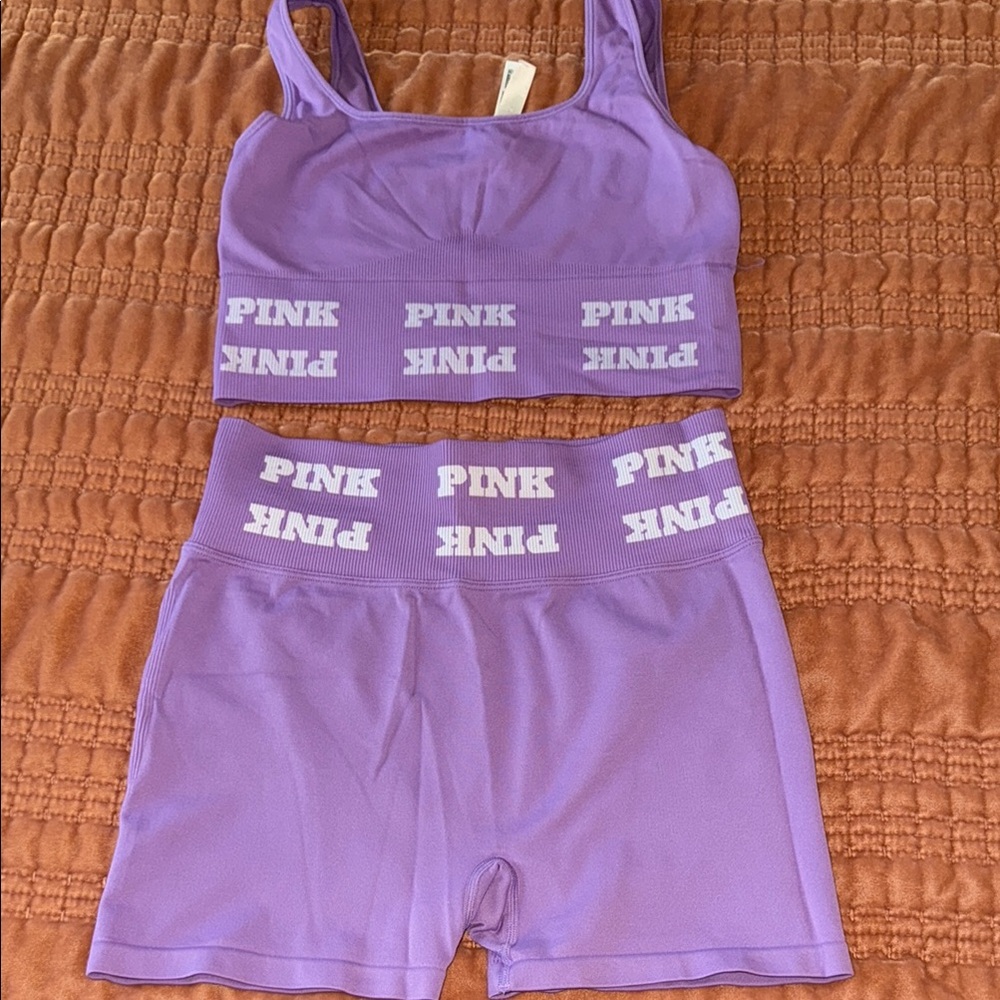 PINK Victoria's Secret Women's Purple Intimates Set